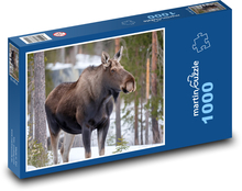 Los - voľne žijúca zver Puzzle 1000 dielikov - 60 x 46 cm