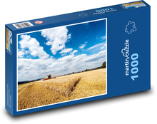 Žatva - poľná, kombajn Puzzle 1000 dielikov - 60 x 46 cm 