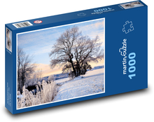 Zimná krajina Puzzle 1000 dielikov - 60 x 46 cm 
