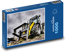 Stavební technika - čelní nakladač Puzzle 1000 dílků - 60 x 46 cm