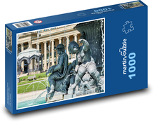 Stuttgart - fontanna Puzzle 1000 elementów - 60x46 cm