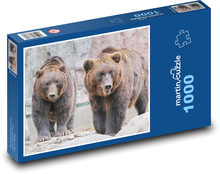 Zvieratá - medvede Puzzle 1000 dielikov - 60 x 46 cm 