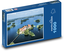 Litva - Vodný hrad Puzzle 1000 dielikov - 60 x 46 cm 