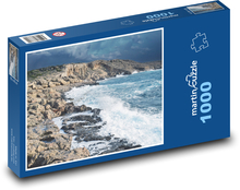 Skalnaté pobrežie - oceán Puzzle 1000 dielikov - 60 x 46 cm 