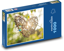 Prútené srdce Puzzle 1000 dielikov - 60 x 46 cm 