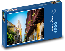 Cartagena - Kolumbia, ulice Puzzle 1000 dielikov - 60 x 46 cm 