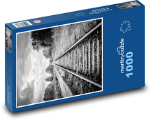 Staré opustené zábradlie Puzzle 1000 dielikov - 60 x 46 cm 