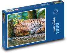 Leopard - zvíře Puzzle 1000 dílků - 60 x 46 cm