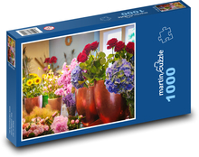 Flowers - roses, florist Puzzle 1000 pieces - 60 x 46 cm 