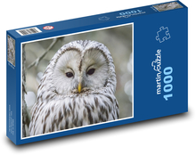 Large white owl Puzzle 1000 pieces - 60 x 46 cm 