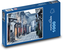 Starobylé čínské budovy Puzzle 1000 dílků - 60 x 46 cm