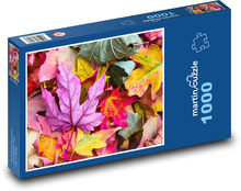 Barevné javorové listy Puzzle 1000 dílků - 60 x 46 cm