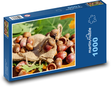 Autumn pile of acorns Puzzle 1000 pieces - 60 x 46 cm 