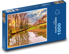 Rzeka i magiczna jesień Puzzle 1000 elementów - 60x46 cm