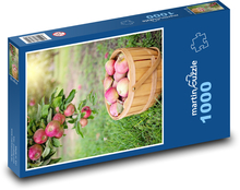 Jesienne zbiory jabłek Puzzle 1000 elementów - 60x46 cm