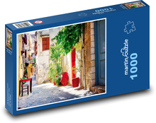 Zadná ulička na Kréte Puzzle 1000 dielikov - 60 x 46 cm 