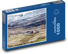 Domy na Wyspach Owczych Puzzle 1000 elementów - 60x46 cm