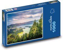 Sete Cidades z neba Puzzle 1000 dielikov - 60 x 46 cm 