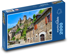 Hrad ve městě Puzzle 2000 dílků - 90 x 60 cm