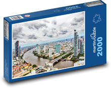 Bangkok - Fluss Puzzle 2000 Teile - 90 x 60 cm