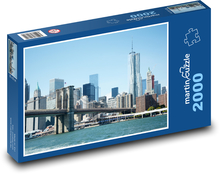 New York - Brooklyn, most Puzzle 2000 dielikov - 90 x 60 cm