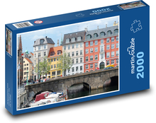 Kodaň - Dánsko Puzzle 2000 dílků - 90 x 60 cm