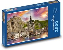 Berge - Stadt Puzzle 2000 Teile - 90 x 60 cm