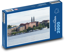 Štokholm - Švédsko, mesto Puzzle 2000 dielikov - 90 x 60 cm