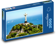 Brazílie - Rio, socha Puzzle 2000 dílků - 90 x 60 cm