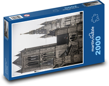 Zvonice v Gentu - věž, kostel Puzzle 2000 dílků - 90 x 60 cm