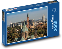 Monachium - kościoły, wieże Puzzle 2000 elementów - 90x60 cm