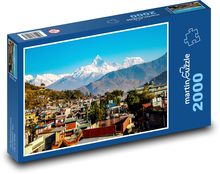 Pokhara - a city in Nepal Puzzle 2000 pieces - 90 x 60 cm