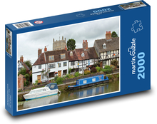 Kanal - Boote, Häuser Puzzle 2000 Teile - 90 x 60 cm
