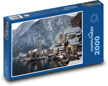 Śnieżna przyroda - miasto Puzzle 2000 elementów - 90x60 cm