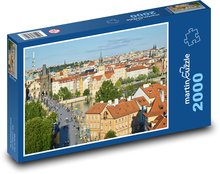 Praha - Česká republika, Karlov most Puzzle 2000 dielikov - 90 x 60 cm