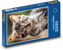 Roztomilé morouhaté kotě Puzzle 2000 dílků - 90 x 60 cm