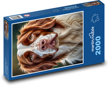 Britischer Spaniel - Haushund Puzzle 2000 Teile - 90 x 60 cm