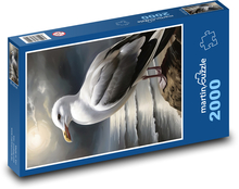 Racek na pobřeží Puzzle 2000 dílků - 90 x 60 cm