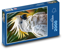 Biely kakadu - krásny vták Puzzle 2000 dielikov - 90 x 60 cm