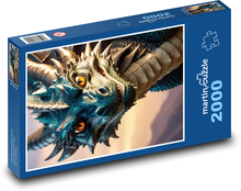 Drak z pohádky Puzzle 2000 dílků - 90 x 60 cm