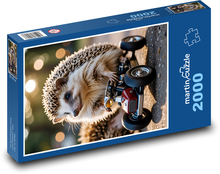 Jazda na ježkovi v aute Puzzle 2000 dielikov - 90 x 60 cm