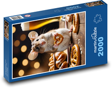 Maus und Brezeln Puzzle 2000 Teile - 90 x 60 cm