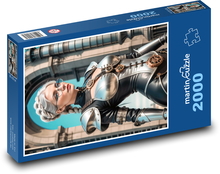 Frau im Roboteranzug Puzzle 2000 Teile - 90 x 60 cm