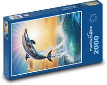 Delfin - Fisch, Meer Puzzle 2000 Teile - 90 x 60 cm