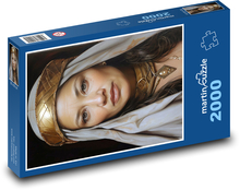 Portrét krásnej ženy Puzzle 2000 dielikov - 90 x 60 cm