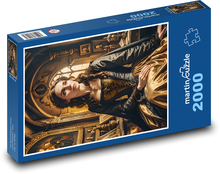 Frau im Mittelalter Puzzle 2000 Teile - 90 x 60 cm