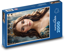 Frau mit Krone Puzzle 2000 Teile - 90 x 60 cm