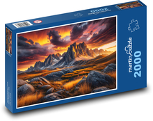 Sonnenuntergang in der Landschaft Puzzle 2000 Teile - 90 x 60 cm