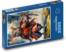 Myš v kostýmu rytíře Puzzle 2000 dílků - 90 x 60 cm