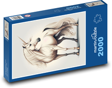 Koń jednorożec Puzzle 2000 elementów - 90x60 cm